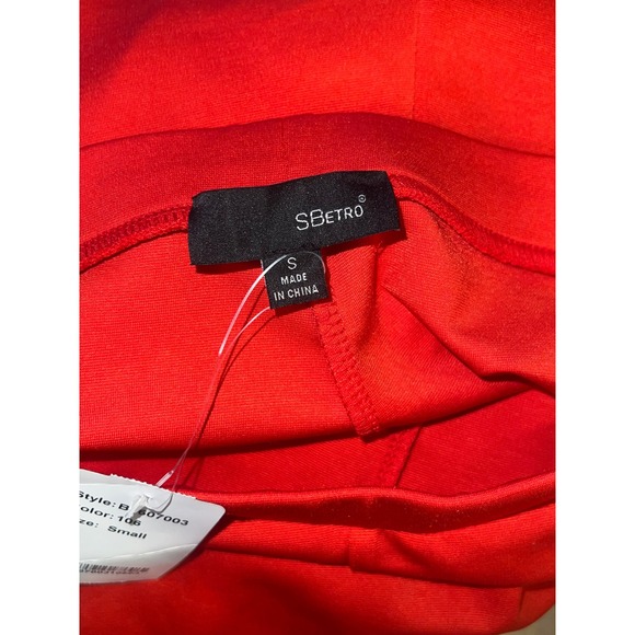 NWT Sbetro Women's Red Wide Leg Dress Pants Size Small - Picture 5 of 6